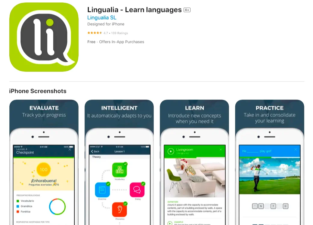 приложения для изучения испанского lingualia