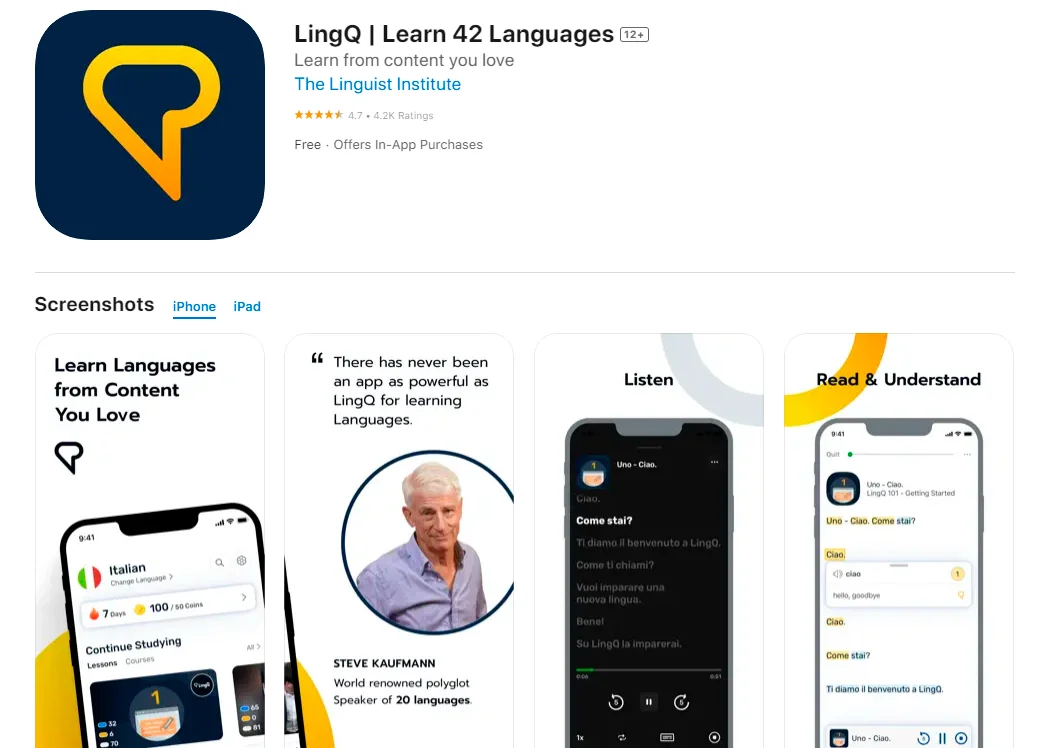 приложения для изучения испанского lingq