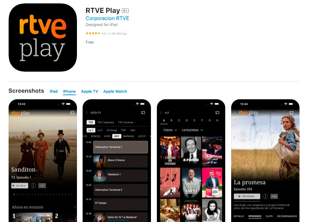 приложения для изучения испанского rtve play