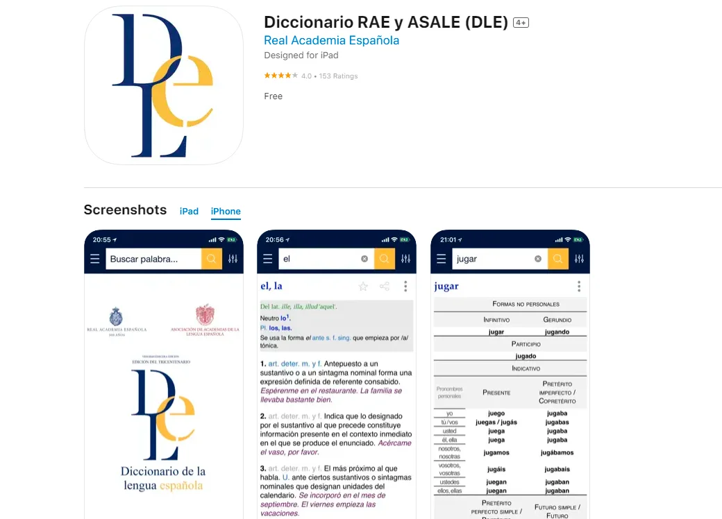 приложения для изучения испанского rae