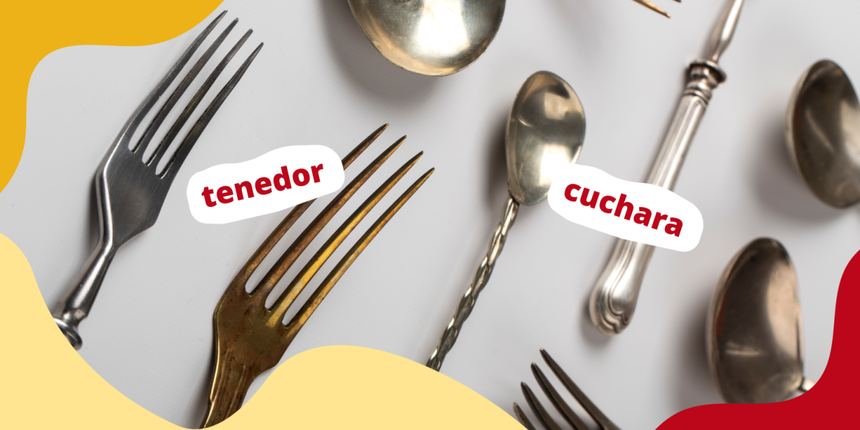 Названия столовых приборов на испанском языке