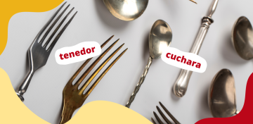 Названия столовых приборов на испанском языке